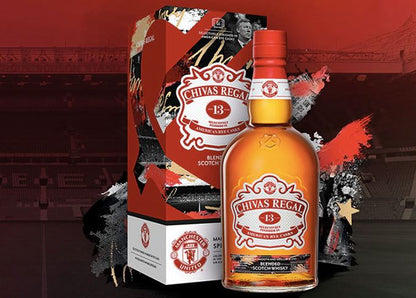 Chivas Regal Manchester United Special Edition 13 Year Old Blended Scotch Whisky ABV 40% Vol 75cl / 750ml