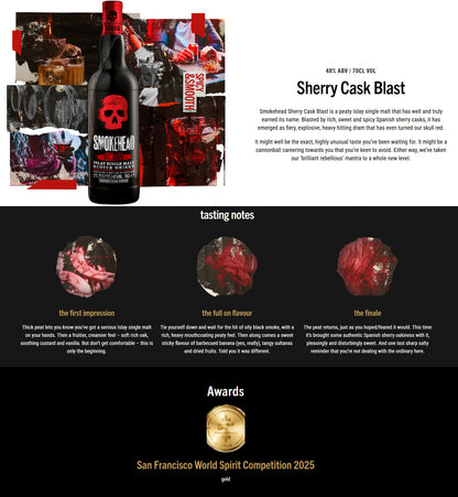 Smokehead Sherry Cask Blast Single Malt Scotch Whisky ABV 48% Vol 70cl / 700ml