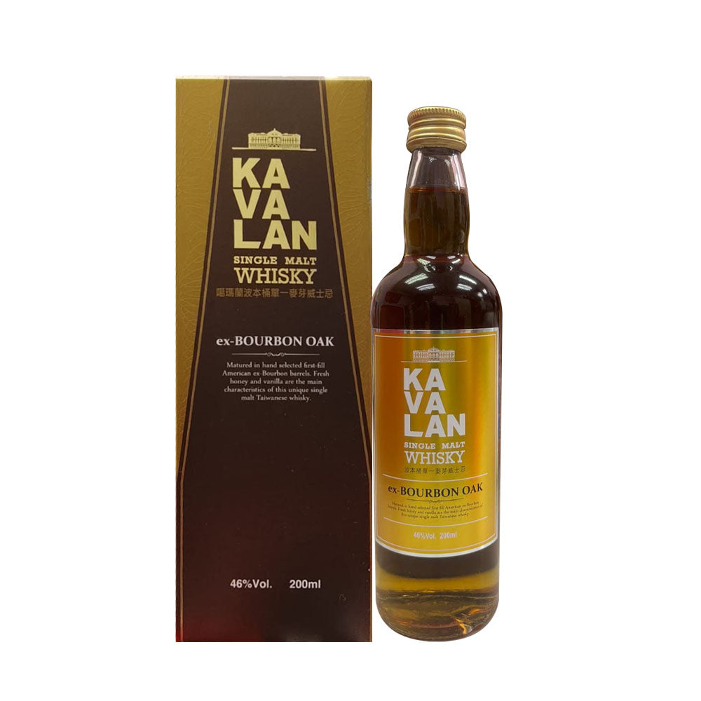 Kavalan Ex Bourbon Oak Single Malt Taiwanese Whisky ABV 46% Vol 200ml / 20cl