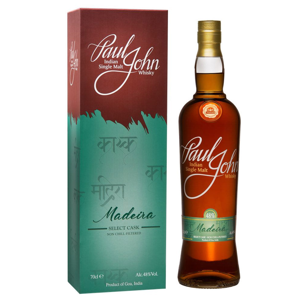 Paul John Madeira Select Cask Indian Single Malt Whisky ABV 48% 700ml