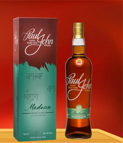 Paul John Madeira Select Cask Indian Single Malt Whisky ABV 48% 700ml