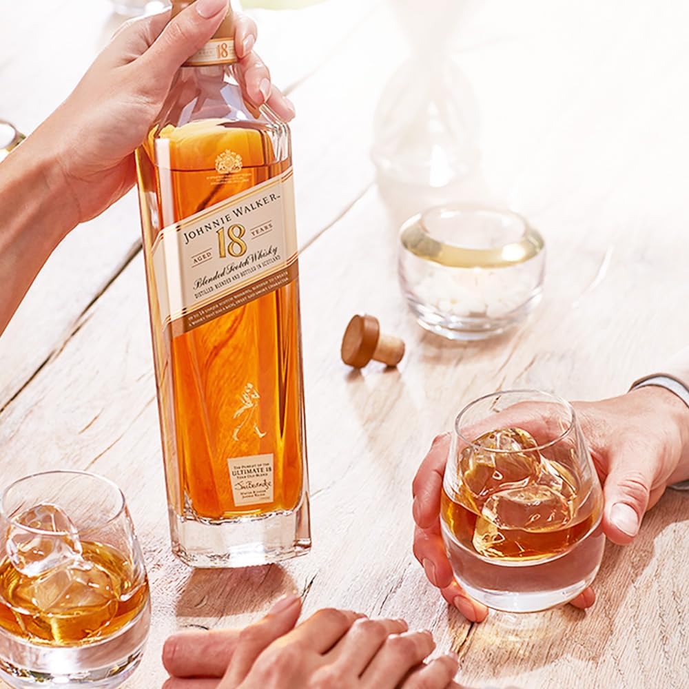 (1 Litre) Johnnie Walker Ultimate 18 Year Blended Whisky 1000ml with Box