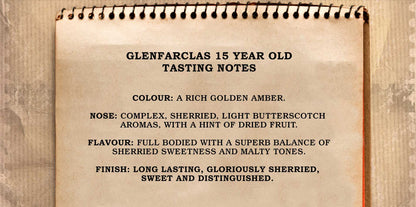 Glenfarclas 15 Single Malt Whisky 700ml with 2 Glencairn Glasses Gift Set
