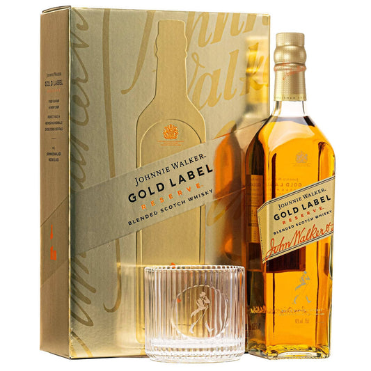 Johnnie Walker Gold Reserve 750ml Gift Set With Rock Glass