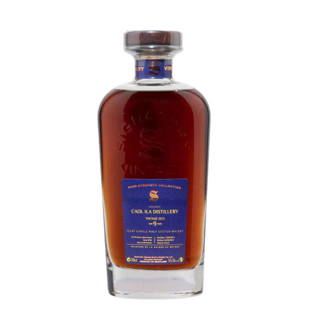Caol Ila 9 Year Old 2013 Signatory Vintage Cask Strength Collection Islay Single Malt Scotch Whisky ABV 55% 700ml