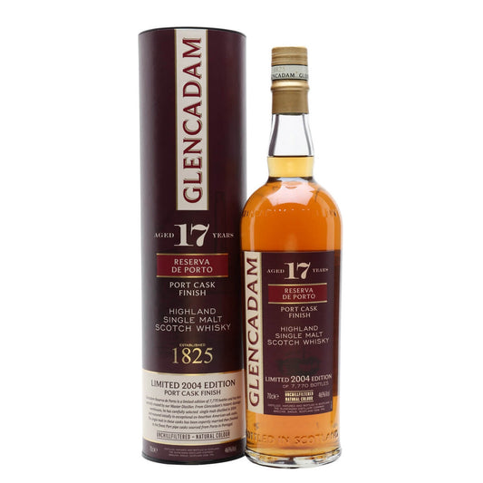 Glencadam 17 Year Old Limited 2004 Edition of 7,770 Bottles Port Cask Finish Unchill Filtered Natural Colour ABV 46% Vol 70cl / 700ml