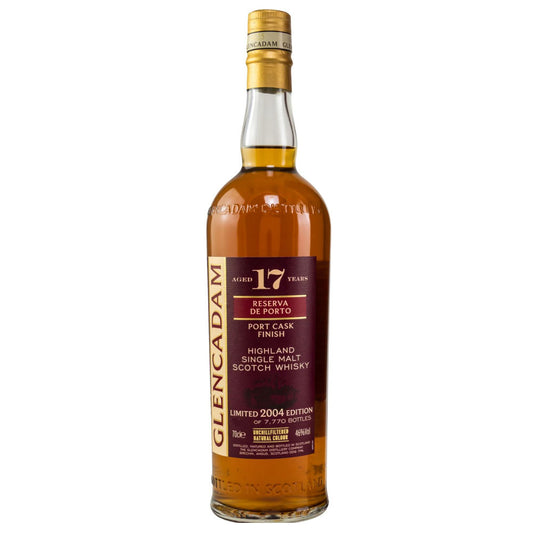 Glencadam 17 Year Old Limited 2004 Edition of 7,770 Bottles Port Cask Finish Unchill Filtered Natural Colour ABV 46% Vol 70cl / 700ml