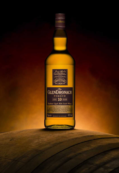 The Glendronach Forgue 10 Year Old Highland Single Malt Scotch Whisky ABV 43% 1000ml (1L - No Box)