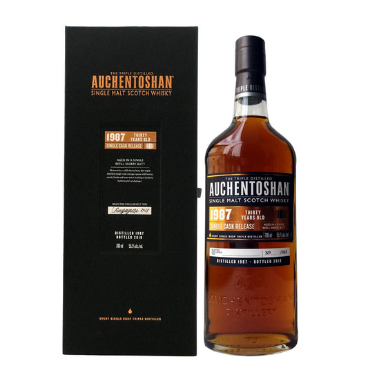 The Auchentoshan 1987 Limited Edition 30 Years Old Single Cask ABV 55.1% 700ml Selected Exclusively for Singapore (Bottle No. 308)