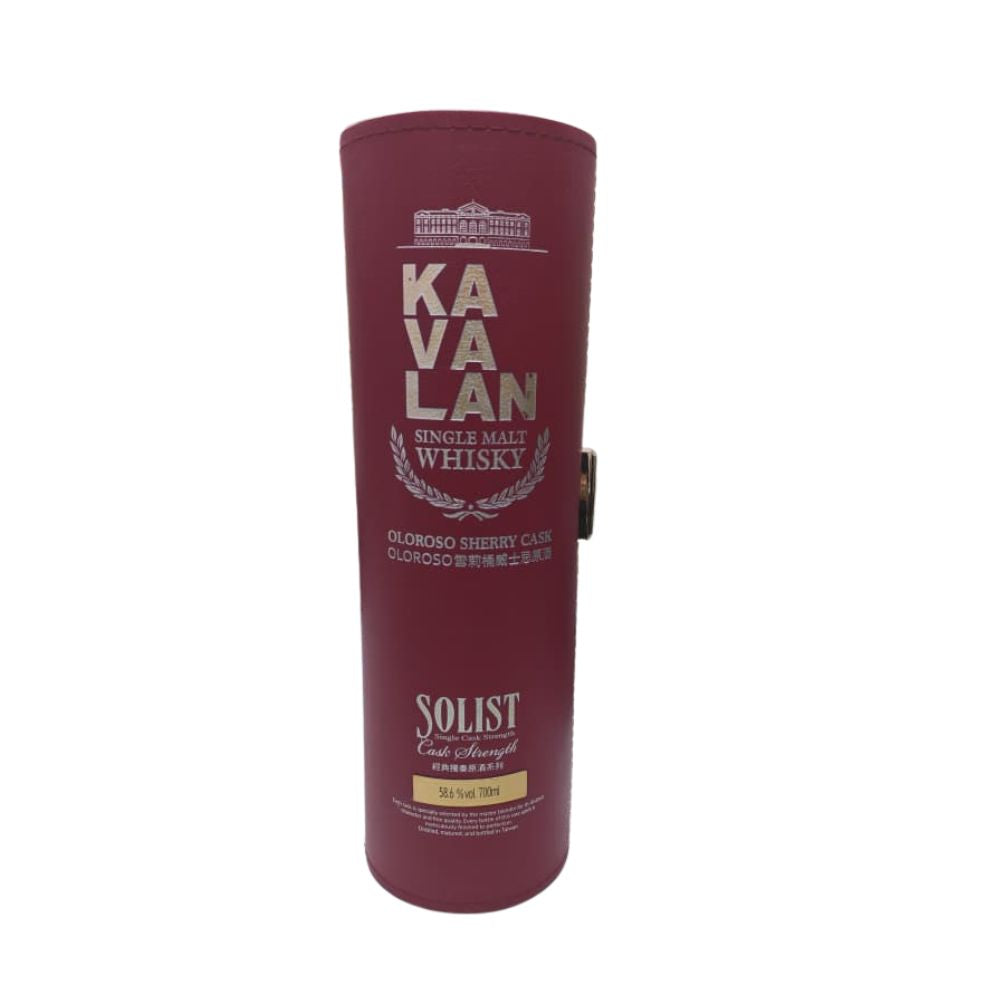 Kavalan Solist Oloroso Sherry Cask Single Cask Strength Single Malt Whisky ABV 58.6% Vol 700ml / 70cl (With Gift Box) (The bottle label is tarnished)