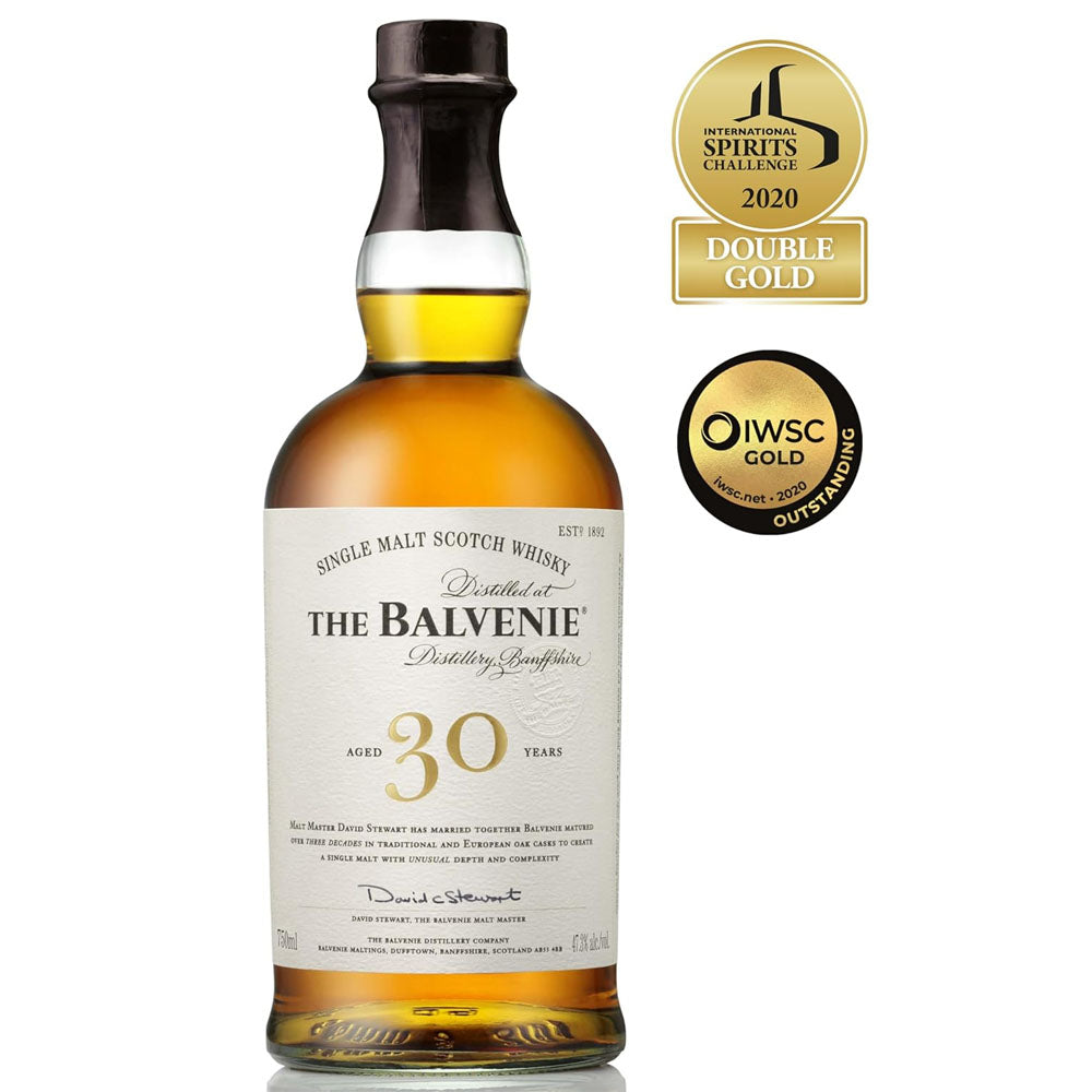 The Balvenie 30 Year Old Speyside Single Malt Scotch Whisky ABV 47.3% 700ml with Gift Box