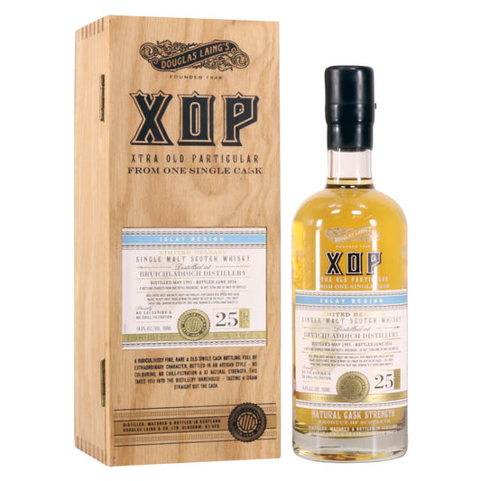 Douglas Laing XOP - Xtra Old Particular Bruichladdich 25 Year Old (1991) Single Cask Single Malt Scotch Whisky ABV 54.6% 700ml