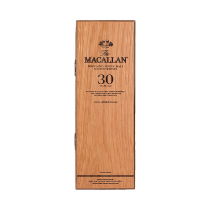 (Father's Day Sale) The Macallan Sherry Oak 30 Years Old ABV 43% 700ml 2024 Release in Wooden Box (Official Local Agent Stock)
