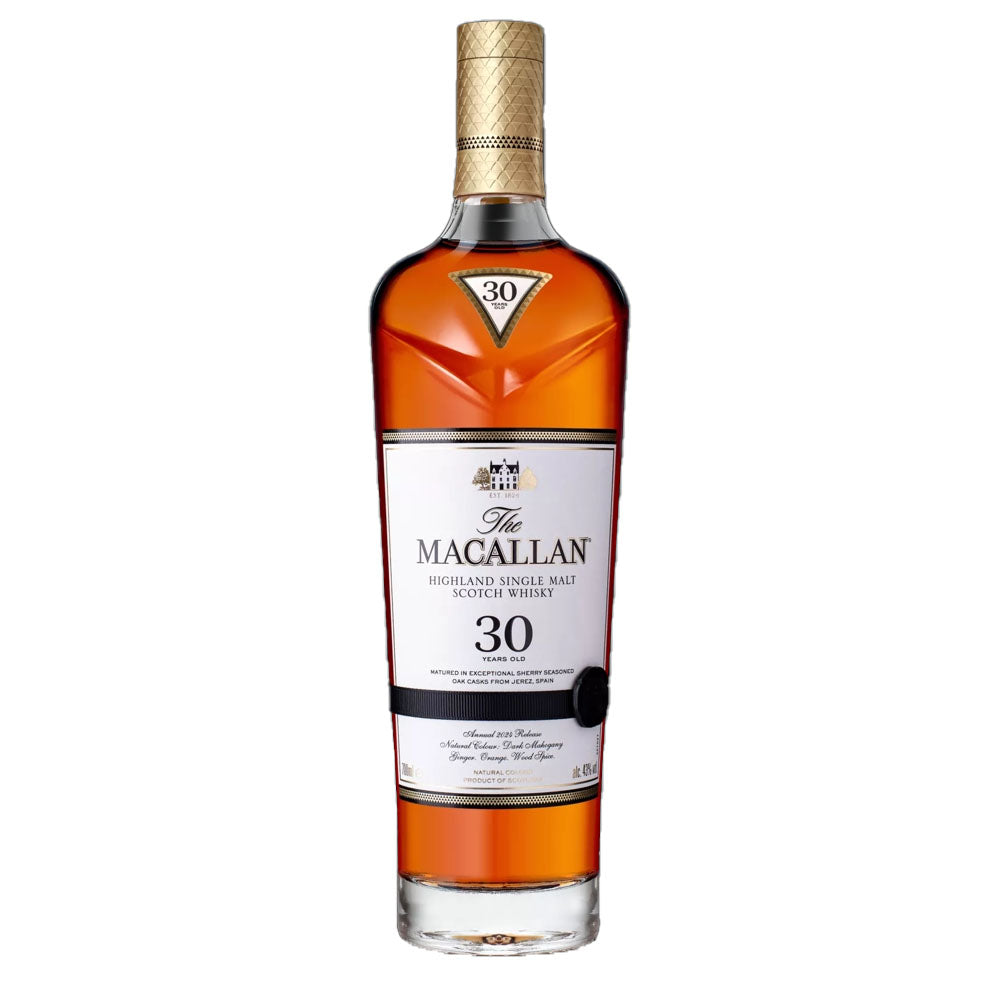 (Father's Day Sale) The Macallan Sherry Oak 30 Years Old ABV 43% 700ml 2024 Release in Wooden Box (Official Local Agent Stock)