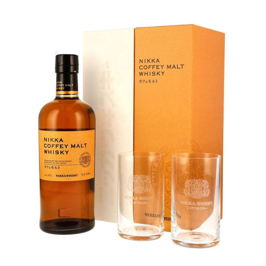 Nikka Coffey Malt Gift Set with 2x Glasses ABV 45% 700ml Whisky