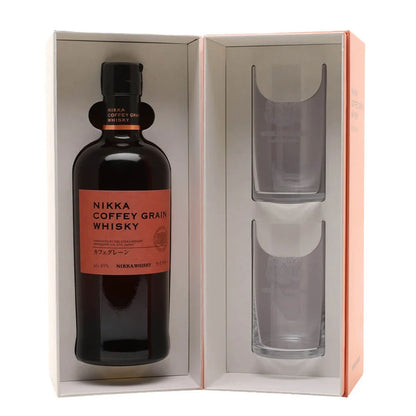Nikka Coffey Grain Gift Set with 2x Glasses ABV 45% 700ml Whisky
