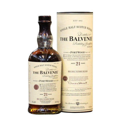 Balvenie Port Wood 21 Year Old Single Malt Scotch Whisky ABV 47.6% 700ml (Older Version ABV 47.6%)