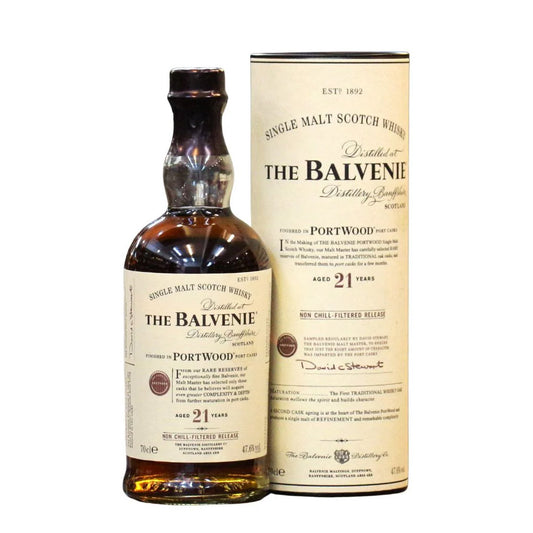 The Balvenie Port Wood 21 Year Old Single Malt Scotch Whisky ABV 47.6% 700ml (Older Version ABV 47.6%)