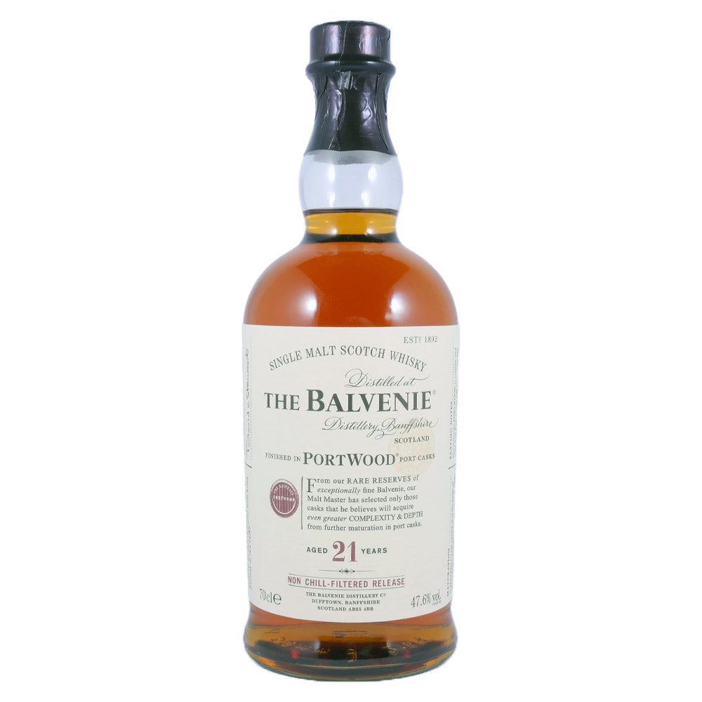 Balvenie Port Wood 21 Year Old Single Malt Scotch Whisky ABV 47.6% 700ml (Older Version ABV 47.6%)