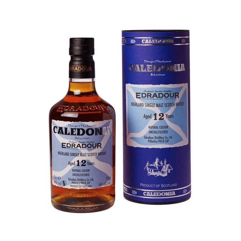 Edradour Caledonia 12 Year Old Highland Single Malt Scotch WhiskyABV 46% 700ml