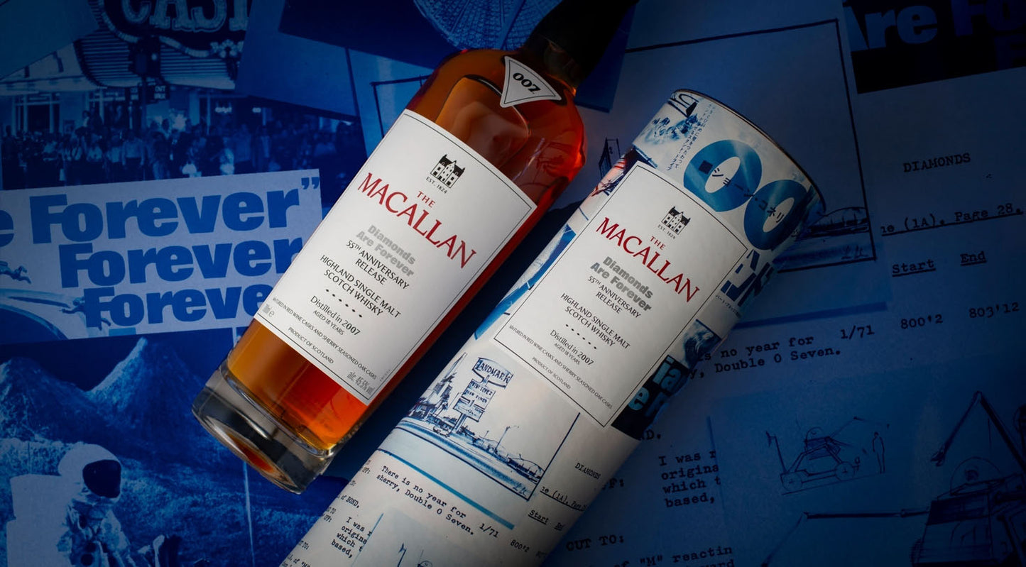 The Macallan Diamonds Are Forever 55th Anniversary Release Speyside Single Malt Scotch Whisky ABV 45.5% 70cl