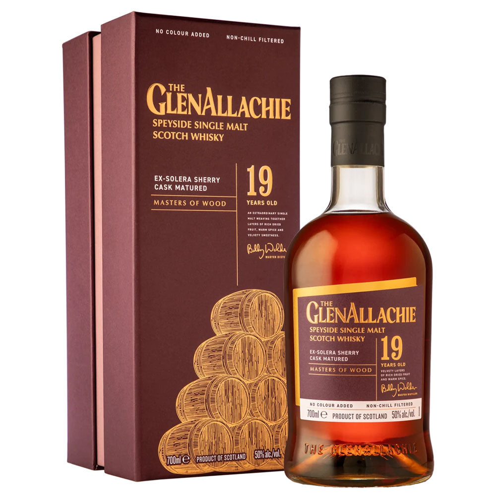 The GlenAllachie 19 Year Old Ex-Solera Sherry Cask Matured ABV 50% 700ml