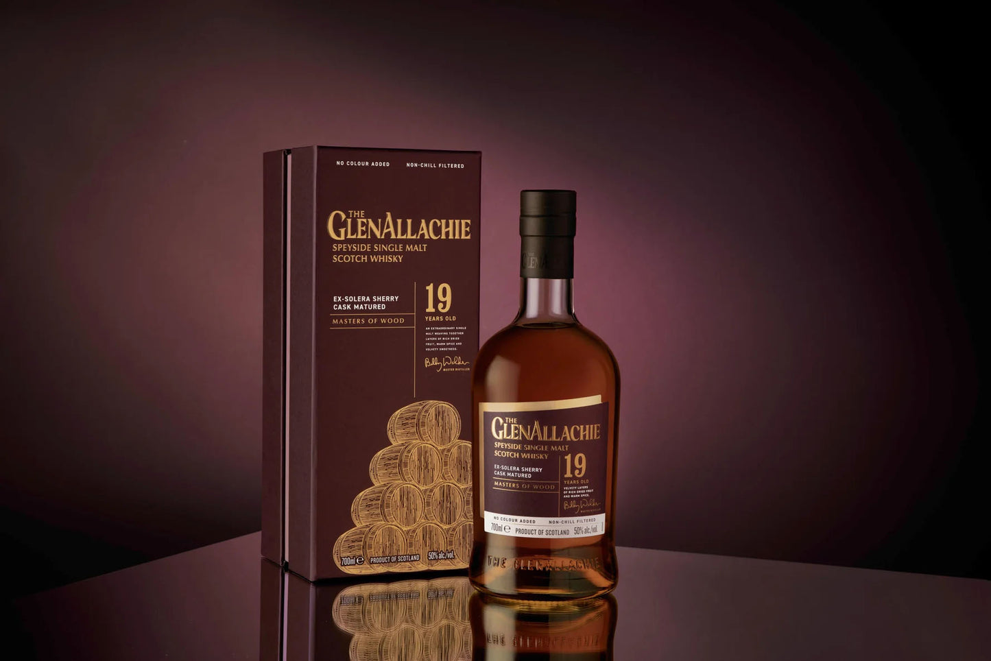 The GlenAllachie 19 Year Old Ex-Solera Sherry Cask Matured ABV 50% 700ml