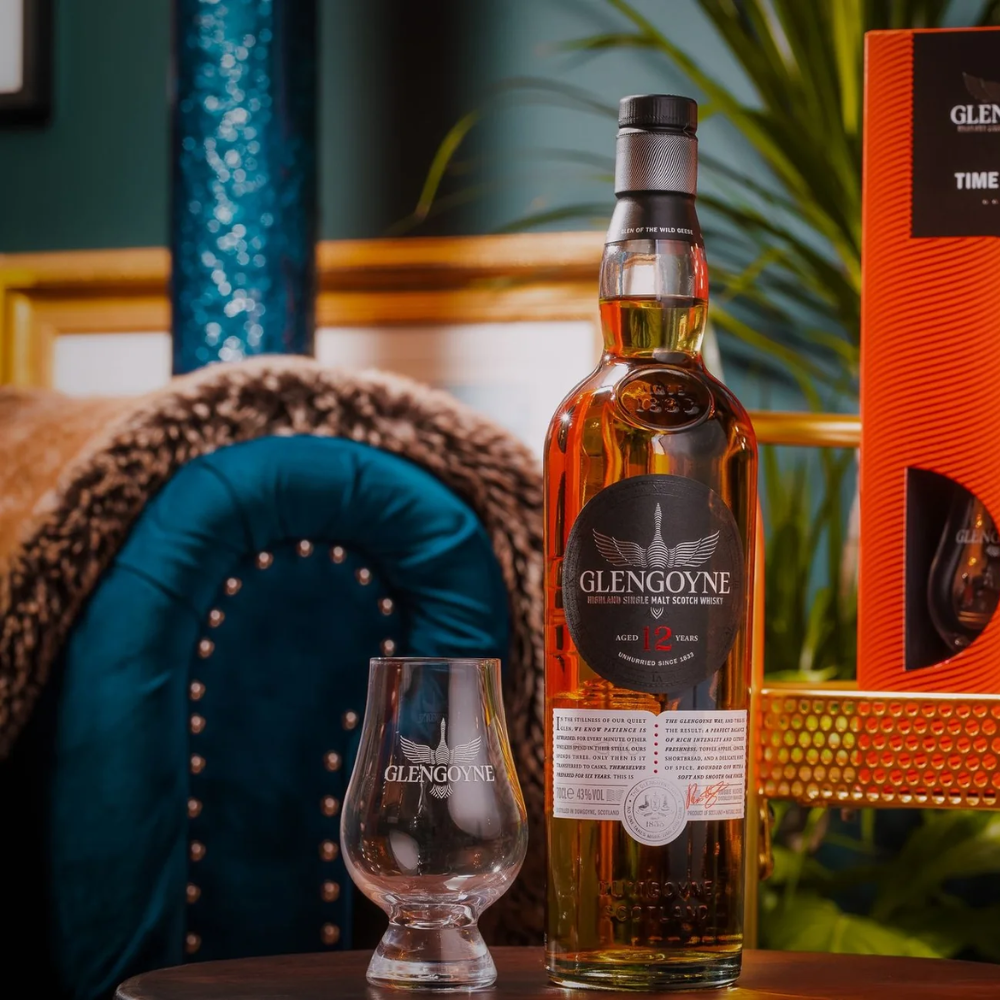 Glengoyne 12 Year Old Highland Single Malt Scotch Whisky ABV 40% 70cl with Gift Box