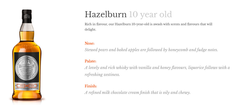 Hazelburn 10 Years Old ABV 46% 700ml by Springbank Distillery