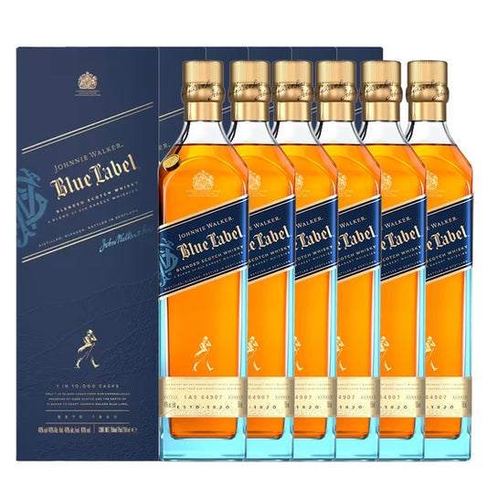(BFCM Sale) Johnnie Walker Blue Label 750ml with Gift Box - Bundle of 6 Bottles (Official Agent Stock)