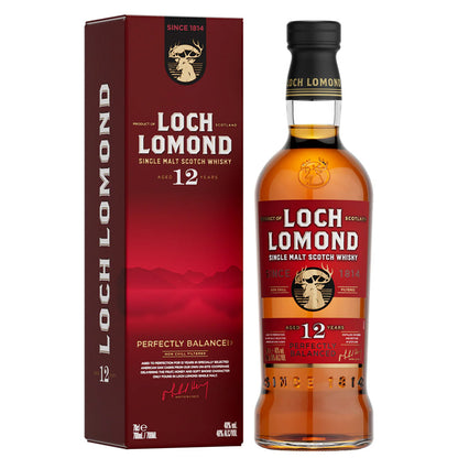 Loch Lomond 12 Year in Specially Selected American Oak Casks Perfectly Balanced Highland Single Malt Whisky ABV 46% Vol 70cl / 700ml