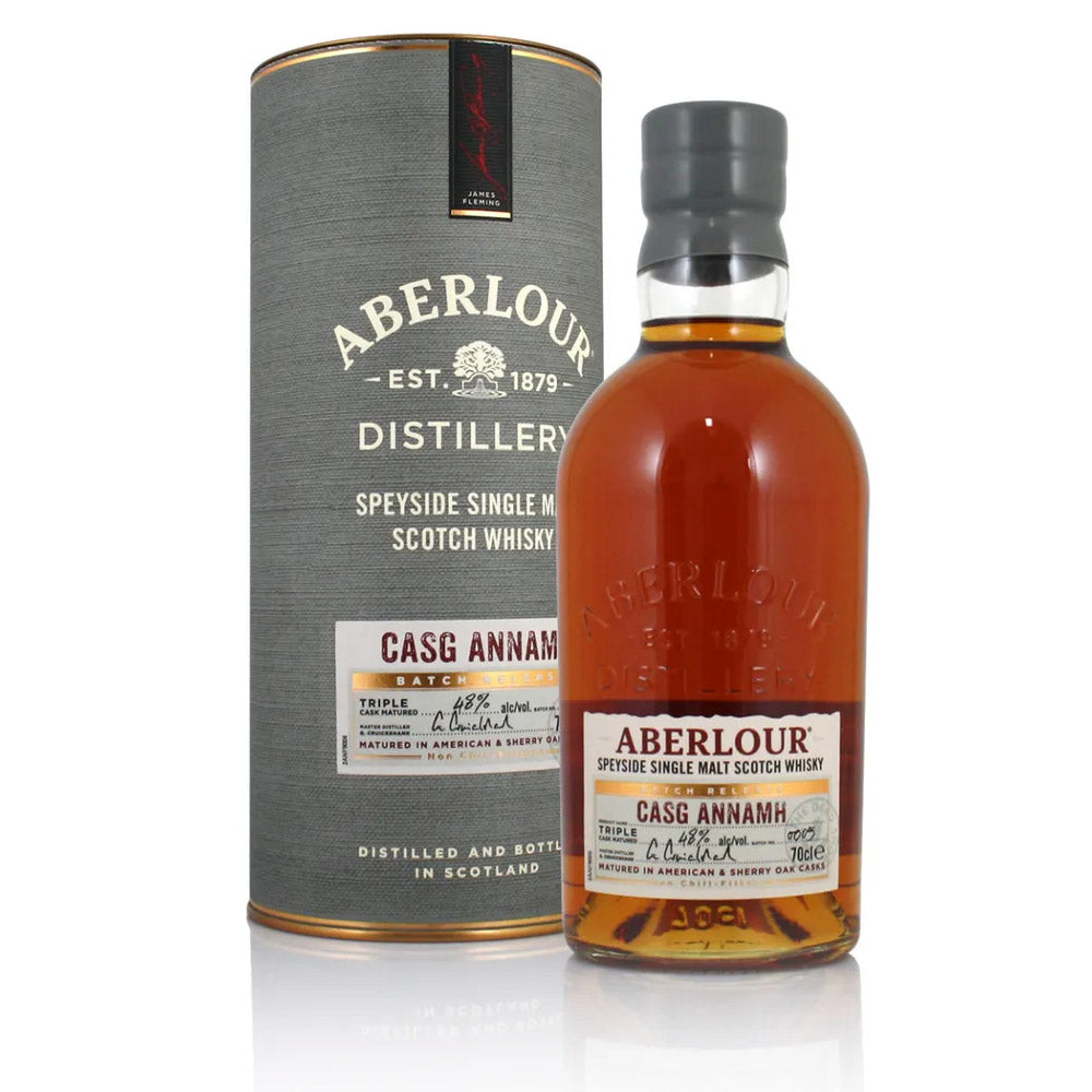 Aberlour Distillery Casg Annamh Batch Release Matured in American & Sherry Oak Casks Triple Cask Matured Speyside Single Malt Scotch Whisky ABV 48% Vol 70cl / 700ml (Batch 5)