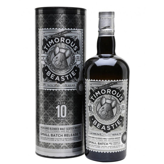 Douglas Laing Timorous Beastie 10 Years Old Highland Blended Malt Scotch Whisky ABV 46.8% 70cl With Gift Box