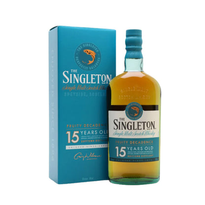 The Singleton (of) Dufftown Distillery 15 Years Old Fruity Decadence Single Malt Scotch Whisky ABV 40% Vol 70cl / 700ml