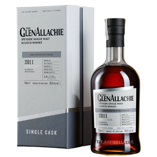 GlenAllachie Single Cask 2011 13 Year Oloroso & Hogshead #1950 Speyside Single Malt Scotch Whisky ABV 60.6% Vol 70cl / 700ml (With Gift Box)