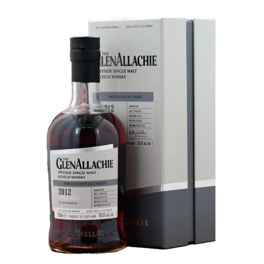 GlenAllachie Single Cask 2012 12 Year PX Hogshead #1029 Speyside Single Malt Scotch Whisky ABV 58.3% Vol 70cl / 700ml (With Gift Box)