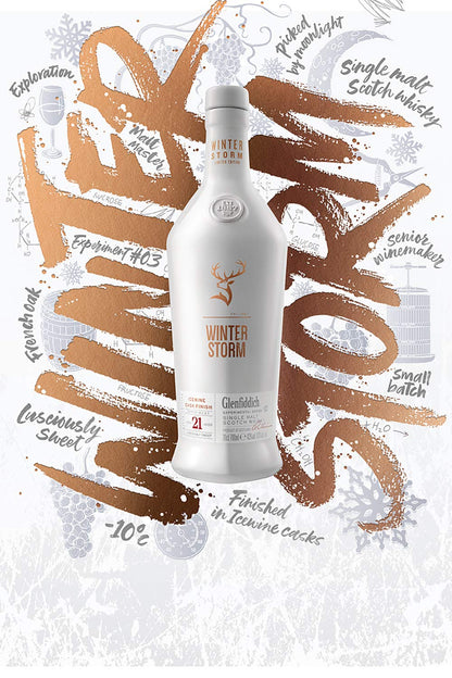 Glenfiddich 21 Year Old Winter Storm (Ice Wine Cask Finish) Single Malt Scotch Whisky ABV 43% 700ml (No Box)