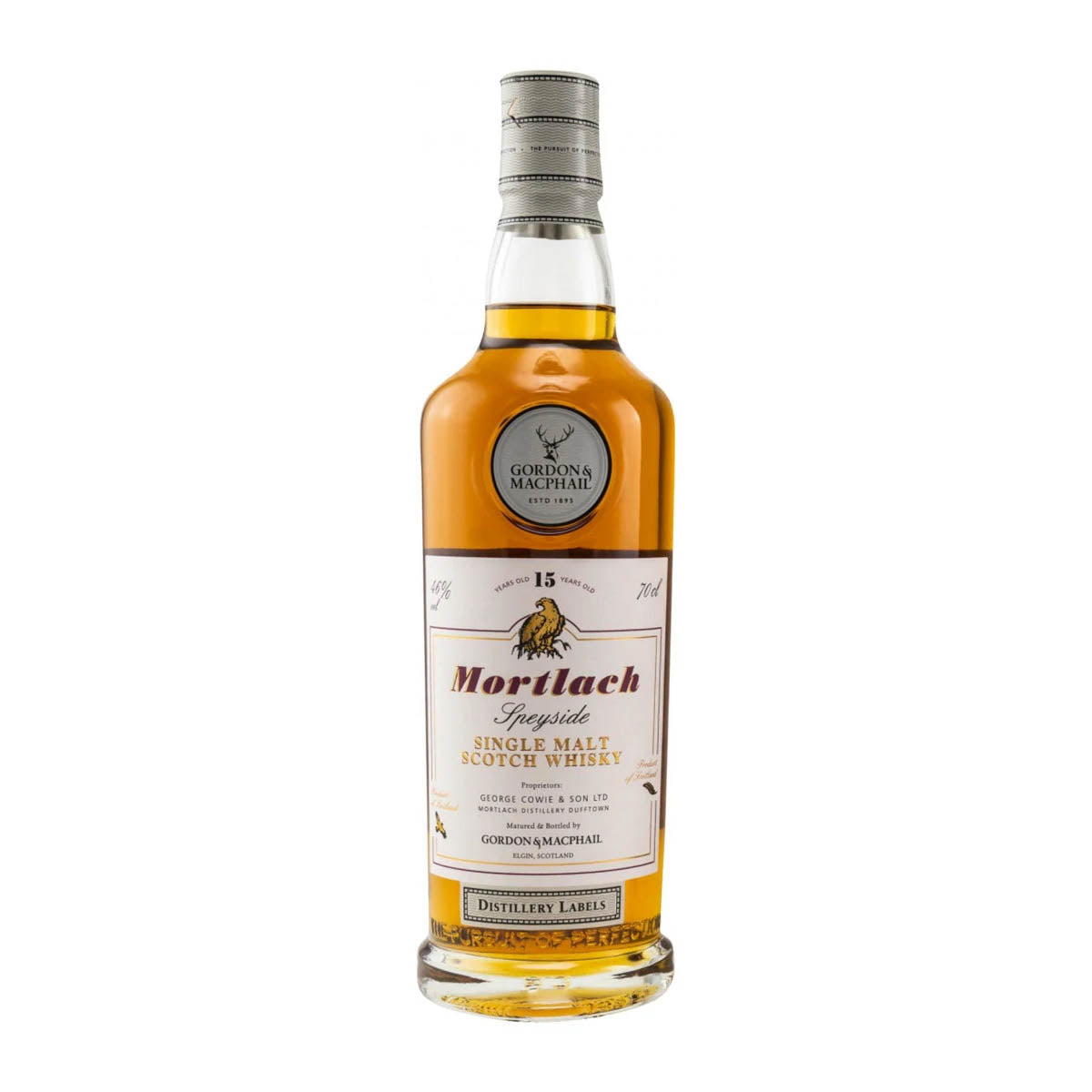 Mortlach 15 Year Old Gordon & Macphail Speyside Single Malt Scotch Whisky ABV 46% Vol 70cl / 700ml (No Box)