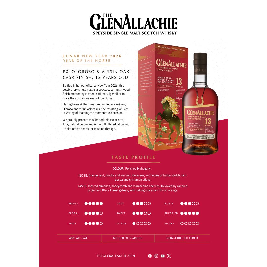 WWD2026 Sale) The GlenAllachie 13 Year of The Horse 2026 Speyside