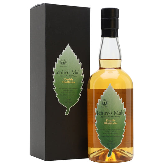 (BFCM Sale) Ichiro's Malt Double Distilleries Japanese Pure Malt Whisky ABV 46.5% Vol 700ml / 70cl with Gift Box