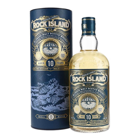 Douglas Laing Rock Island 10 Years Old Maritime Island Blended Malt Scotch Whisky ABV 46% 70cl With Gift Box