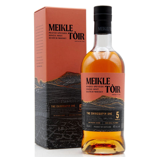 Meikle Toir The Chinquapin 5 Year Peated Speyside Single Malt Scotch Whisky ABV 48% Vol 70cl / 700ml (With Gift Box)