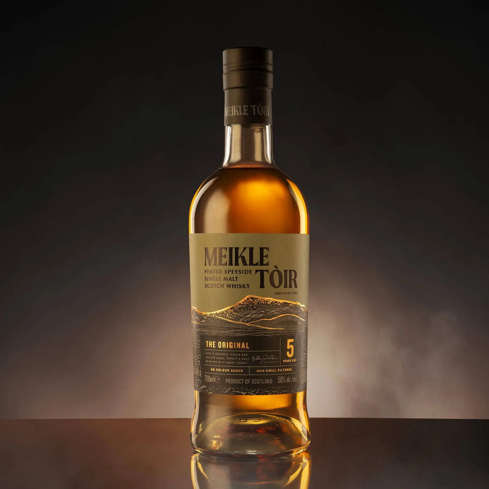 Meikle Toir The Original 5 Year Peated Speyside Single Malt Scotch Whisky ABV 50% Vol 70cl / 700ml (With Gift Box)