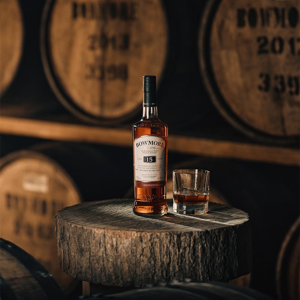 Bowmore 15 Year Old Sherry Cask Finish Islay Single Malt Scotch Whisky ABV 43% Vol 700ml / 70cl (No Box)