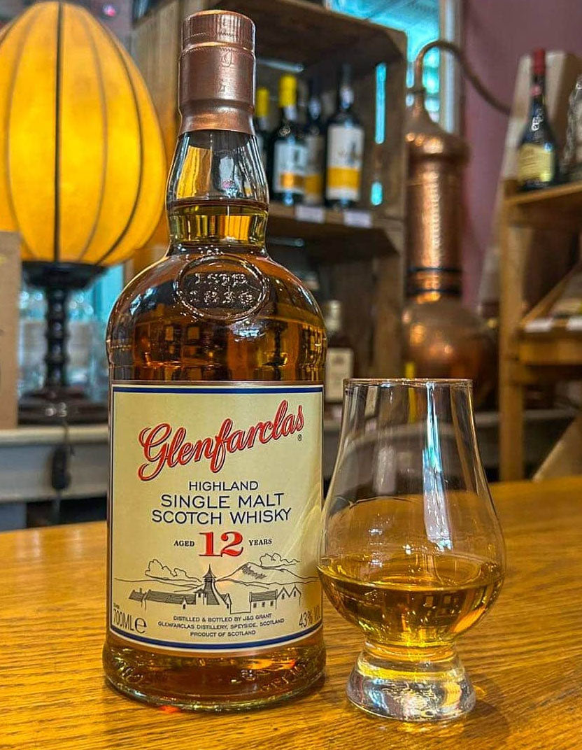 Glenfarclas 12 Year Old Highland Single Malt Scotch Whisky ABV 43% Vol 1000ml / 100cl / 1L (No Box)