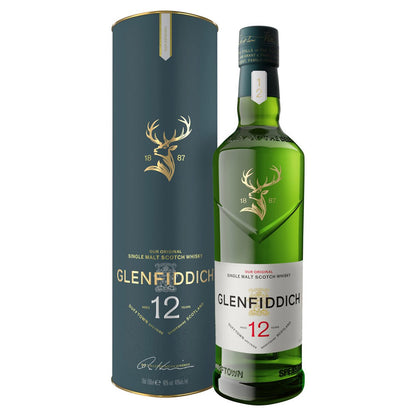 Glenfiddich 12 Years Old Our Original Twelve Single Malt Scotch Whisky ABV 40% Vol 700ml / 70cl (With Gift Box)
