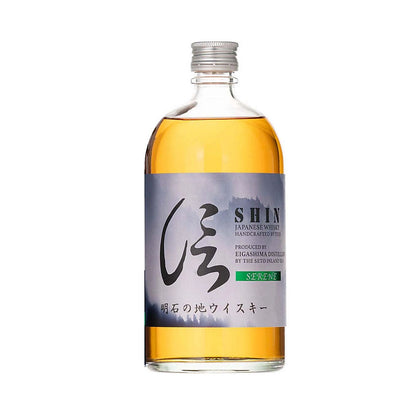 Shin Japanese Whisky Serene Handcrafted by Toji Produced by Eigashima Distillery ABV 40% Vol 70cl / 700ml