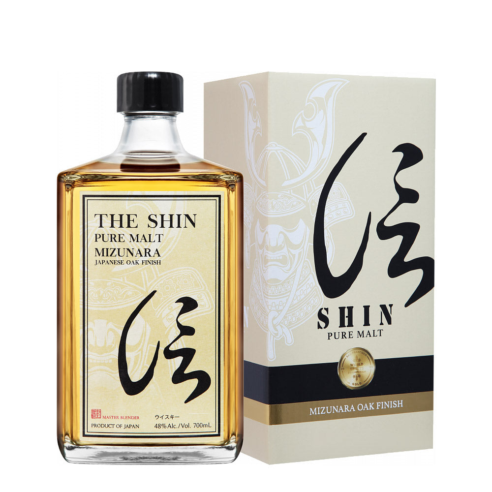 Shin Malt Whisky Mizunara Japanese Oak Finish ABV 48% 75cl with Gift Box