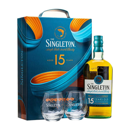 Singleton 15 Years Single Malt Whisky 700ml Gift Set with 2 Glasses