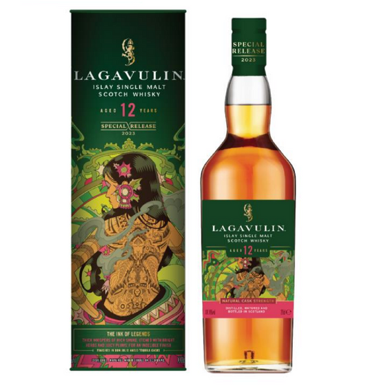 (200ml) Lagavulin 12 Year Old THE INK OF LEGENDS Special Release 2023 Single Malt Scotch Whisky ABV 56.4% 200ml